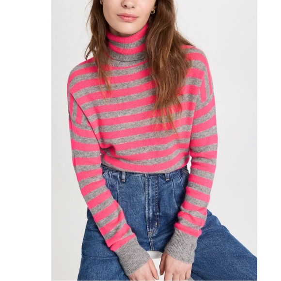 Jumper 1234 Sweaters - Jumper 1234 - Stripe Cashmere Turtleneck Pullover